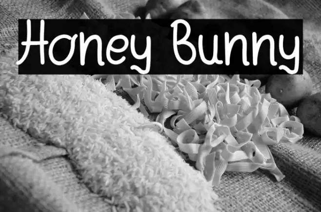Honey Bunny Font examples