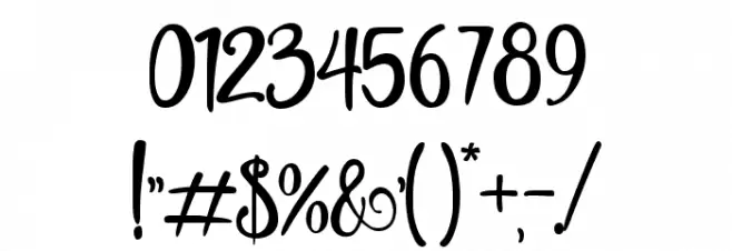 Honey Butter Font OTHER CHARS