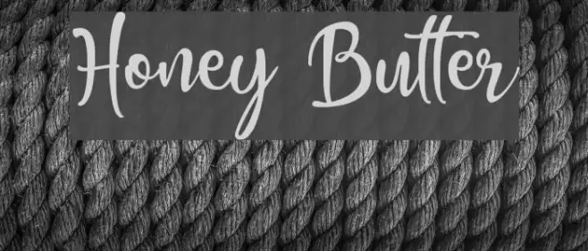Honey Butter Font examples