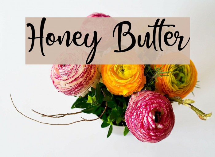 Honey Butter لخطوط تنزيل examples