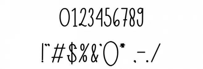 Honey Cake Font OTHER CHARS