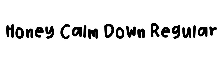 Honey Calm Down Regular  font caratteri gratis