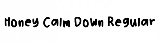 Honey Calm Down Regular  Descarca Fonturi Gratis