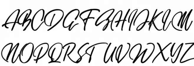 Honey Carrot Schriftart Groß