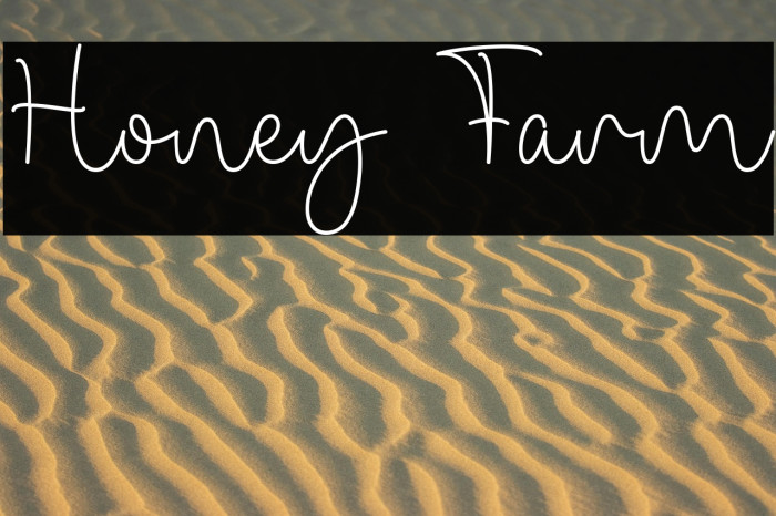 Honey Farm 字体 examples
