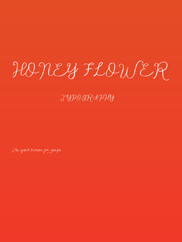 Honey Flower Poster