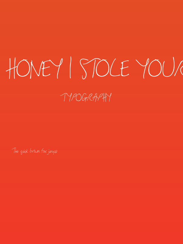 Honey I Stole Your Jumper Poster