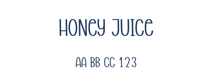 Honey Juice Font Preview