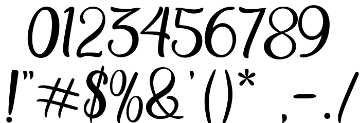 Honey Latte Font OTHER CHARS
