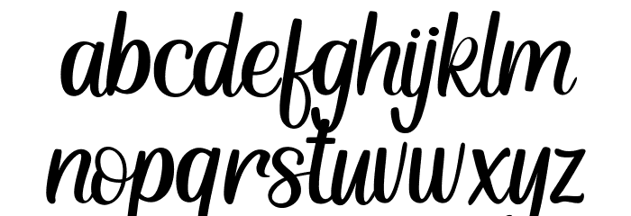 Honey Latte Font LOWERCASE