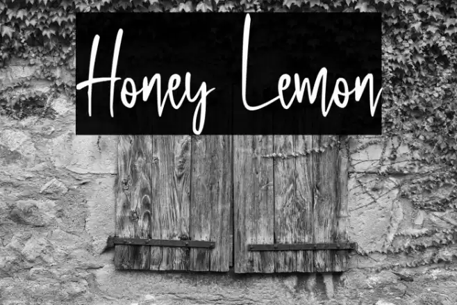 Honey Lemon Font examples