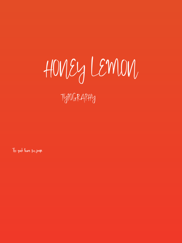 Honey Lemon Poster