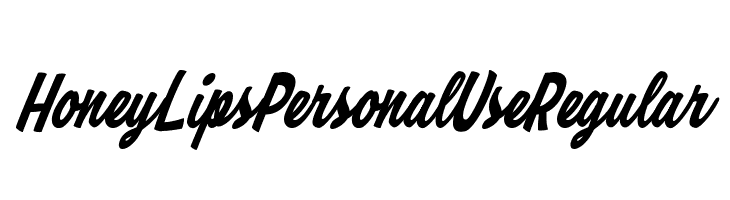 Honey Lips Personal Use Regular  les polices de caractères gratuit tlcharger