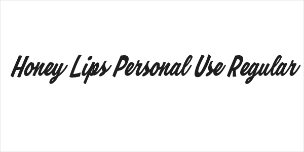 Honey Lips Personal Use Regular Logo