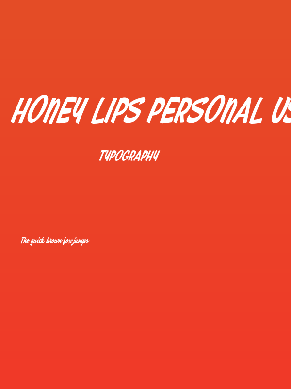 Honey Lips Personal Use Regular Poster
