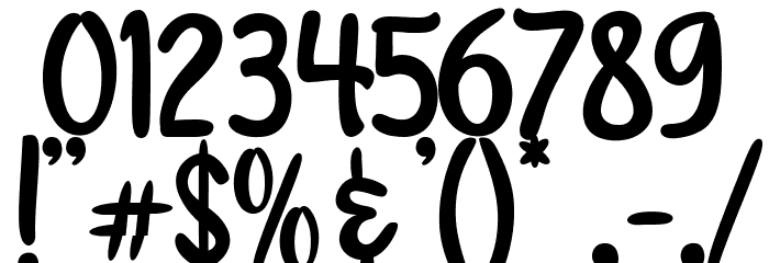 Honey Mango Font OTHER CHARS