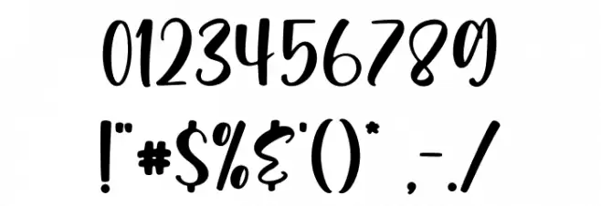 Honey Mints Font OTHER CHARS