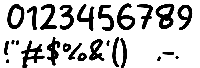 Honey Monly Font OTHER CHARS
