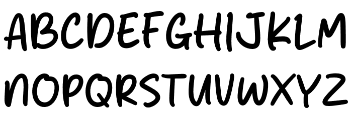 Honey Monly Font UPPERCASE