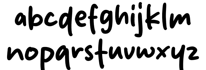 Honey Monly Font LOWERCASE