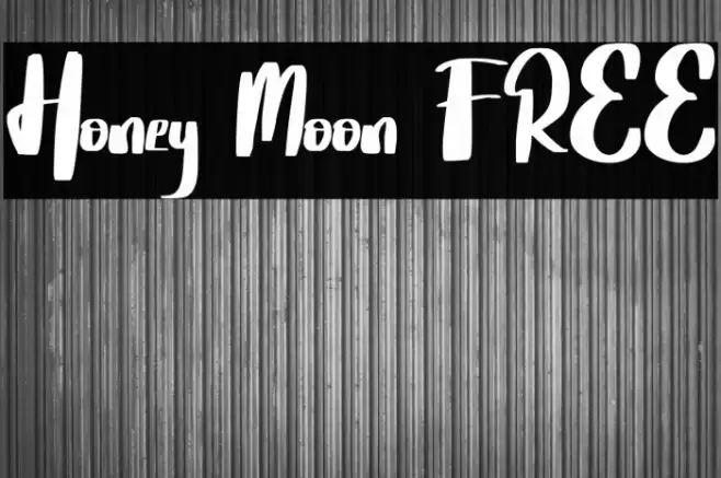 Honey Moon FREE Font examples