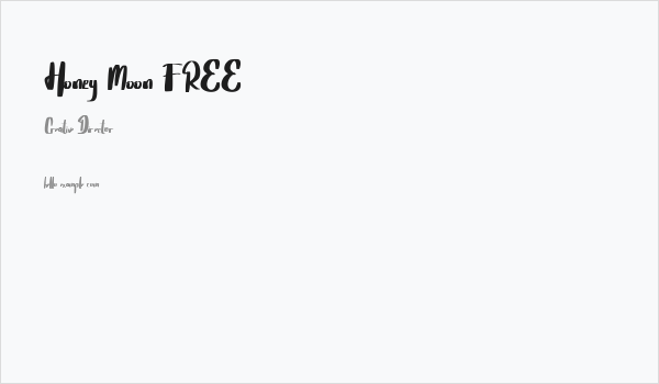 Honey Moon FREE Business Card