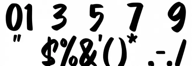 Honey Mushroom Font OTHER CHARS