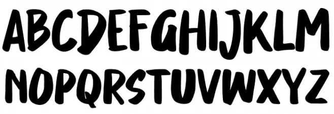 Honey Mushroom Schriftart Groß