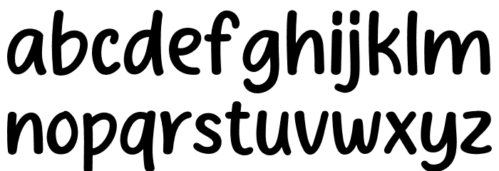 Honey Salt Schriftart Kleinbuchstaben