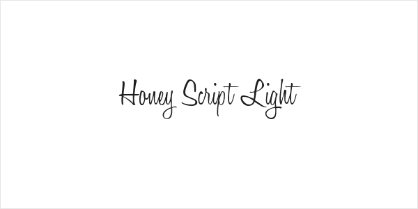 Honey Script Light Logo