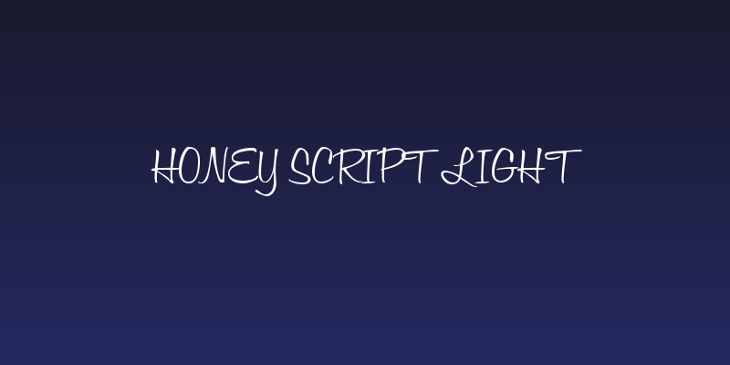 Honey Script Light Social Header