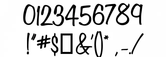 Honey Script SemiBold Font OTHER CHARS