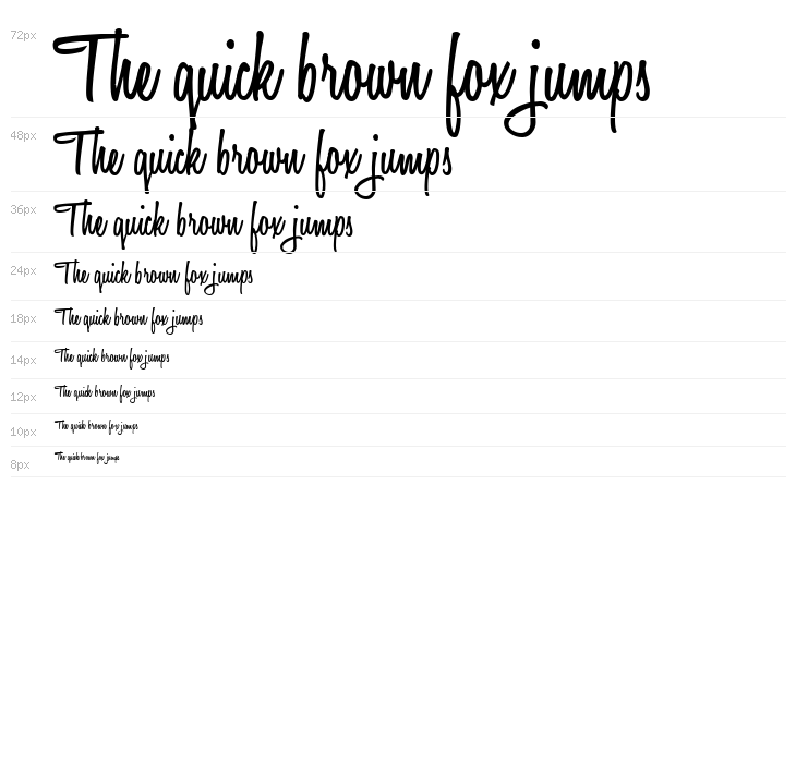 Honey Script SemiBold Waterfall