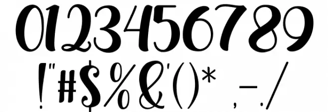 Honey Shake Font OTHER CHARS