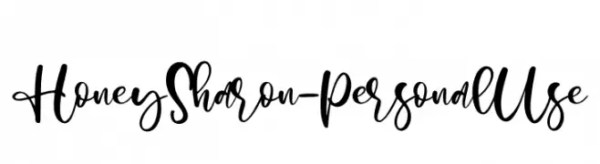 Honey Sharon - Personal Use  Descarca Fonturi Gratis