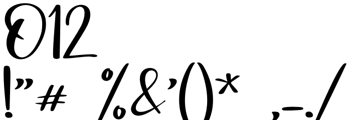 Honey Sharon - Personal Use Font OTHER CHARS