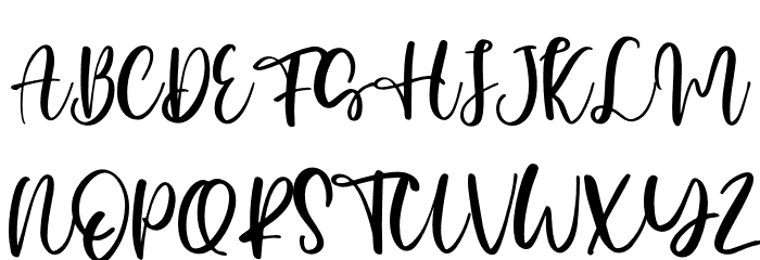 Honey Sharon - Personal Use Font UPPERCASE