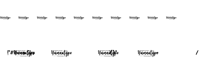 Honey Sky Personal Use Font OTHER CHARS