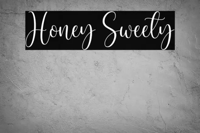 Honey Sweety Font examples