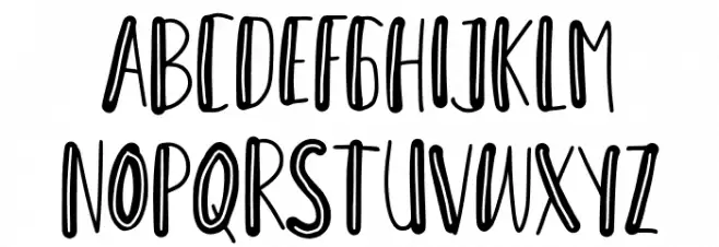 Honey Taste Line Schriftart Groß