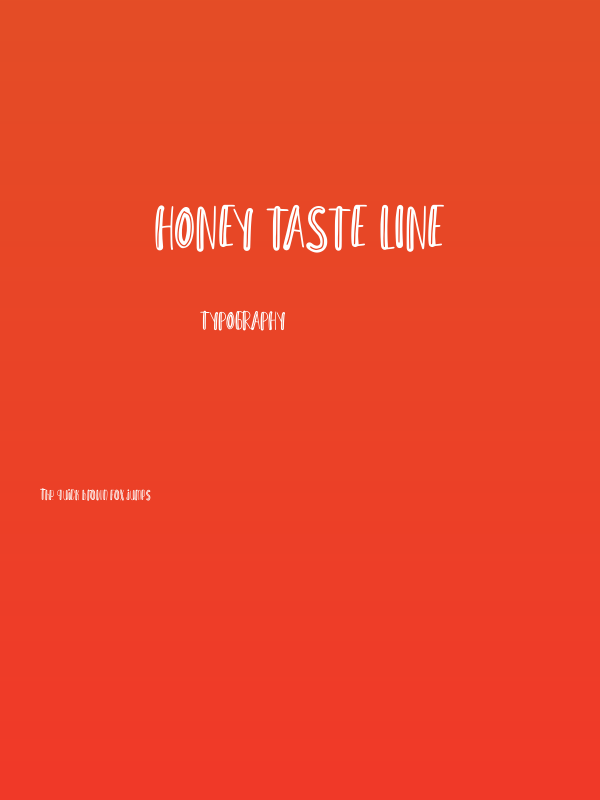 Honey Taste Line Poster