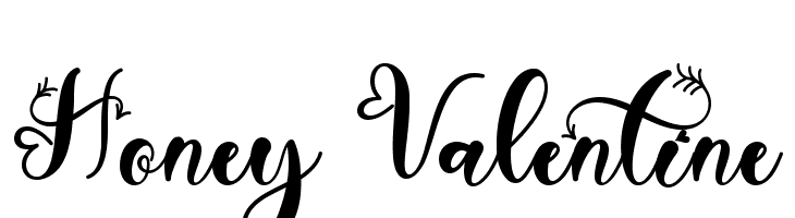 Honey Valentine  Frei Schriftart Herunterladen