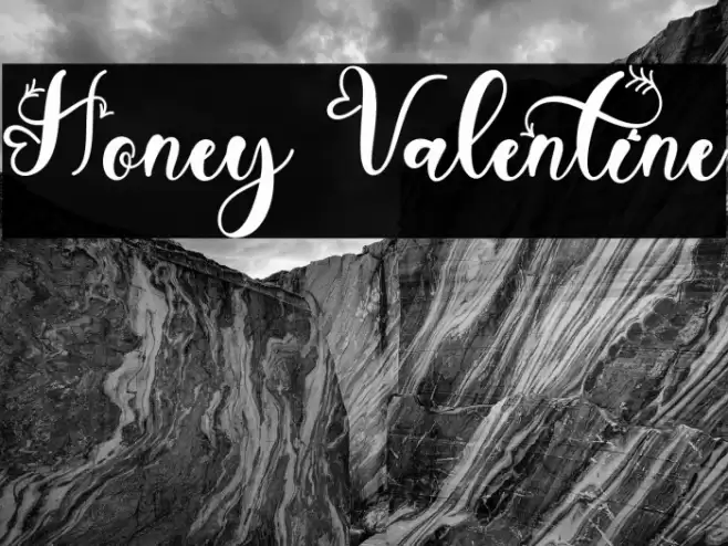 Honey Valentine Font examples