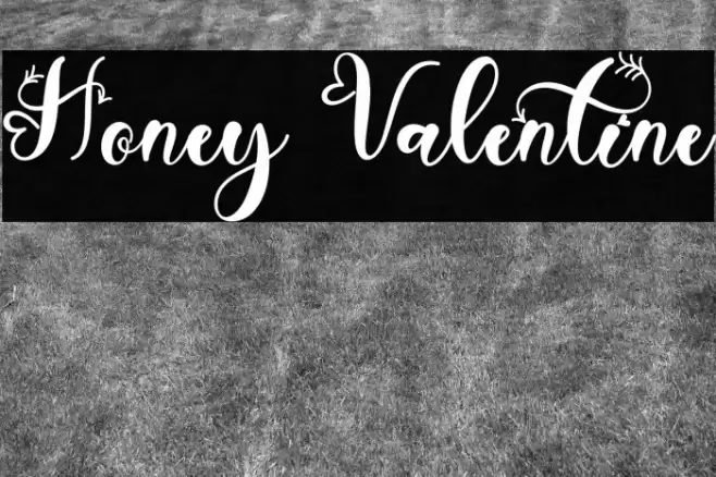 Honey Valentine Font examples