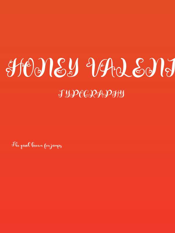 Honey Valentine Poster