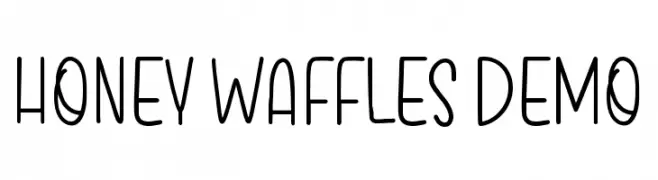 Honey Waffles Demo  les polices de caractères gratuit tlcharger