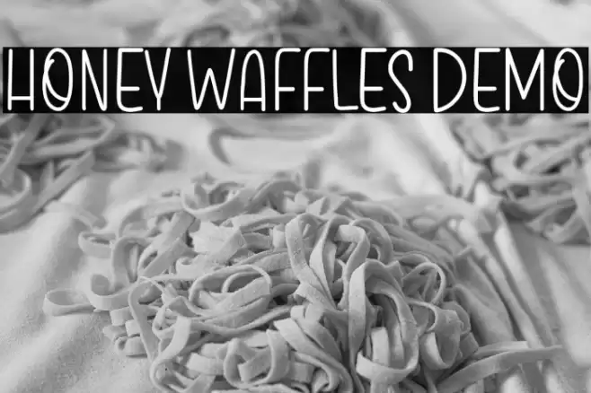 Honey Waffles Demo Font examples