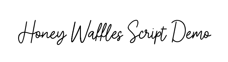 Honey Waffles Script Demo  नि: शुल्क फ़ॉन्ट्स डाउनलोड