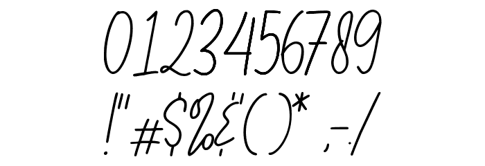 Honey Waffles Script Demo Font OTHER CHARS