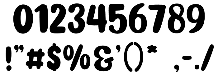Honey and Raspberries Font OTHER CHARS